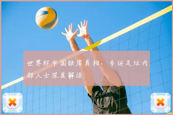 世界杯中国缺席真相，专访足坛内部人士深度解读
