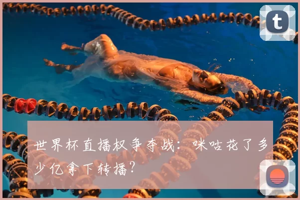 世界杯直播权争夺战：咪咕花了多少亿拿下转播？