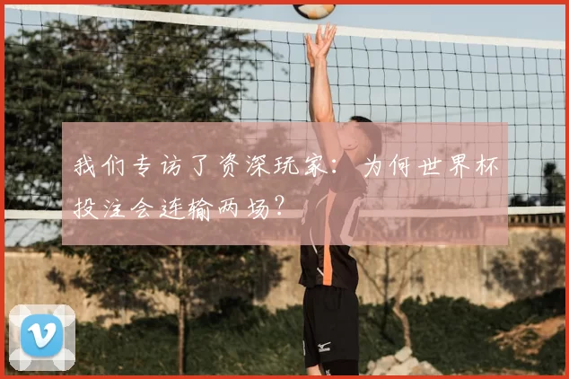 我们专访了资深玩家:为何世界杯投注会连输两场?