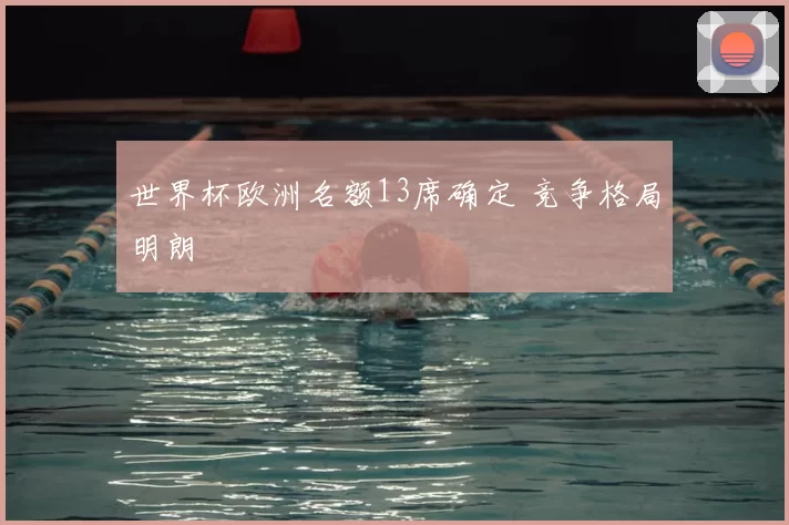 世界杯欧洲名额13席确定 竞争格局明朗
